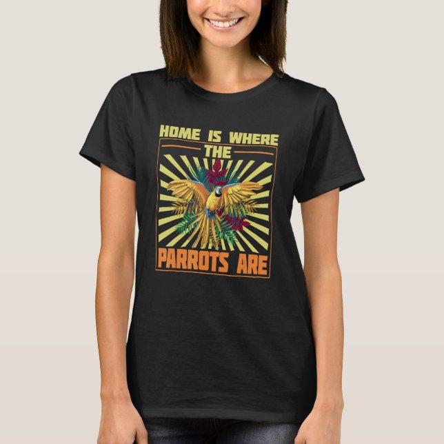 T-shirt Animaux de perroquets Funny Blue Vétérinaires Oise (Devant)