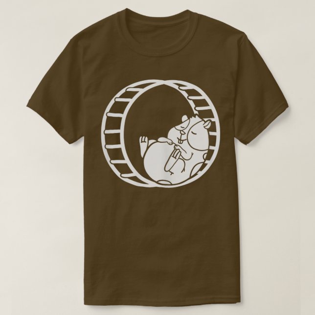 T-shirt Animaux de roue Hamster (Design devant)