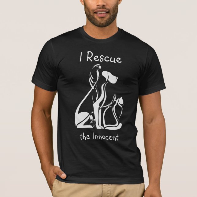 T-shirt Animaux de Secourt d'animal de sauvetage (Devant)