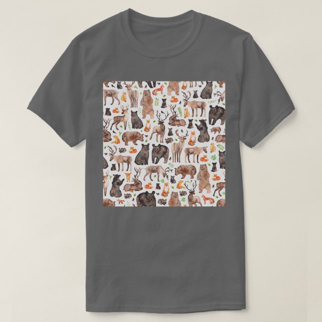 T-shirt Animaux des bois (Design devant)
