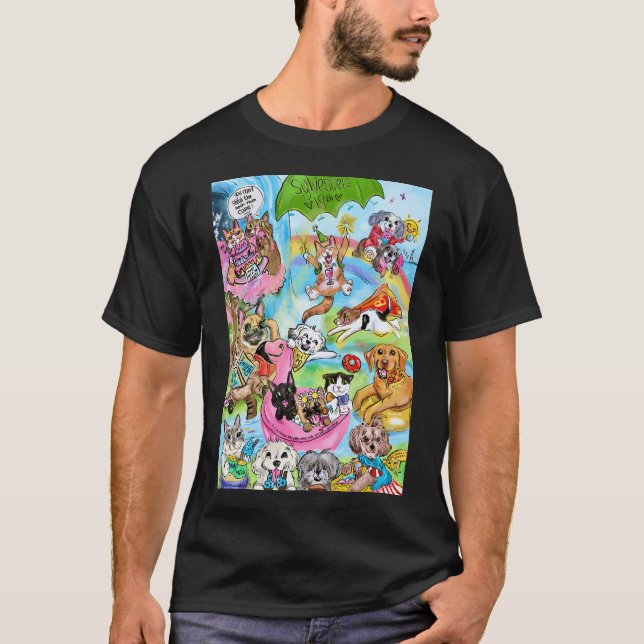 T-shirt Animaux d'été (Devant)