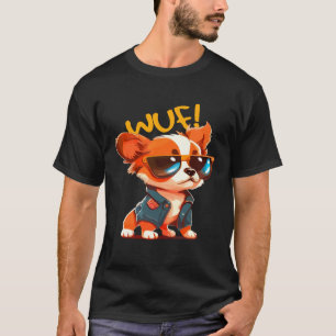 T-shirt Animaux Drôles Chien Chat Hibou Renard Mignon