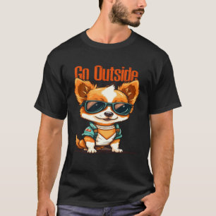 T-shirt Animaux Drôles Chien Chat Hibou Renard Mignon 1