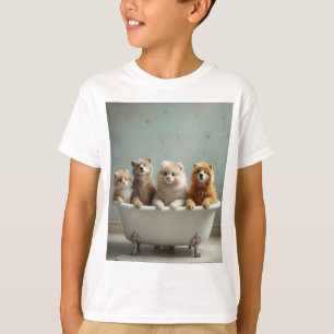 T-shirt Animaux drôles dans la baignoire
