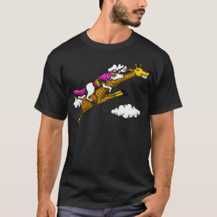 T-shirt Animaux drôles de licorne de girafe magique