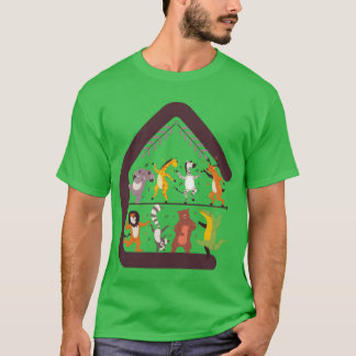 T-shirt animaux drôles fête Danse famille