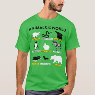 T-shirt ANIMAUX DU MONDE amis