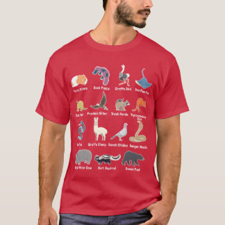T-shirt Animaux Du Monde Rare Animaux Eotiques Memes ami