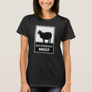 T-shirt Animaux Du Mouton De Ferme Facilement Distraits Pa