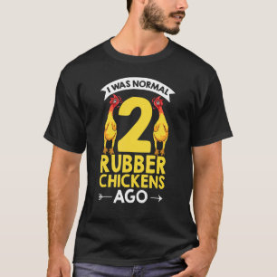 T-shirt Animaux en caoutchouc Il y a 2 poulets en caoutcho