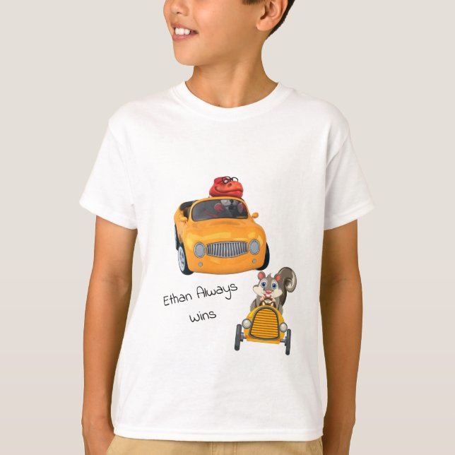 T-shirt Animaux en course (Devant)