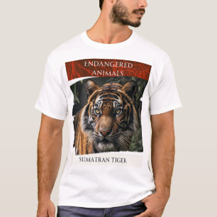 T-shirt Animaux en voie de disparition - Tigre de Sumatra