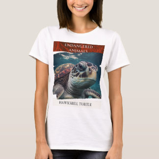 T-shirt Animaux en voie de disparition - Tortue mouchetée