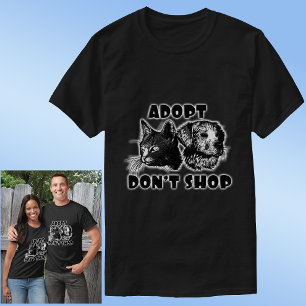 T-shirt Animaux et animaux ADOPTER NE PAS SHOP