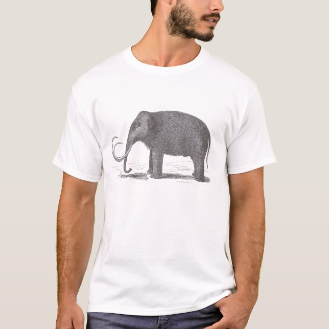 T-shirt Animaux éteints de mastodonte de mammouth laineux (Devant)