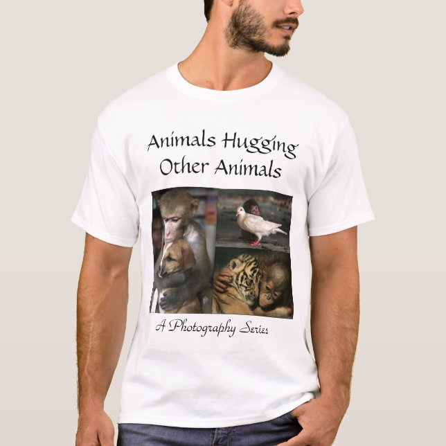 T-shirt Animaux étreignant d'autres animaux (Devant)