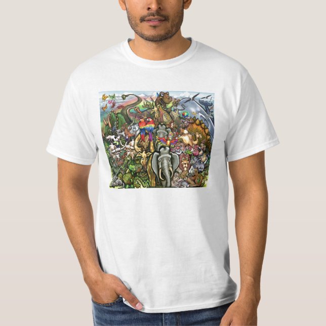 T-shirt Animaux grands et petits (Devant)
