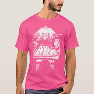 T-shirt Animaux Jouant à des jeux de billard