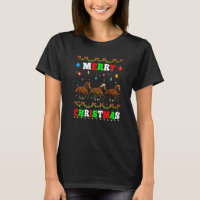 Animaux Lumières Joyeux Noël Père Noël Cheval