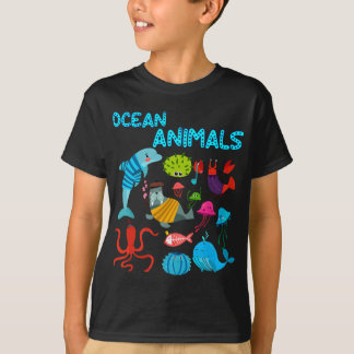 T-shirt Animaux marins Créatures marines sous le Cadeau ma