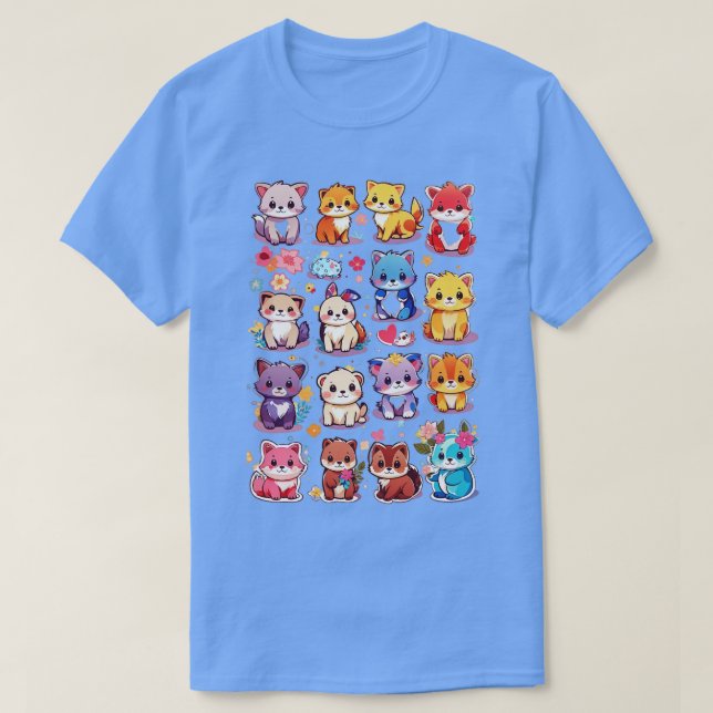 T-shirt animaux mignons (Design devant)