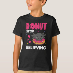 T-shirt Animaux Mignons Axolotl Drôle Dans Le Rose De Donu