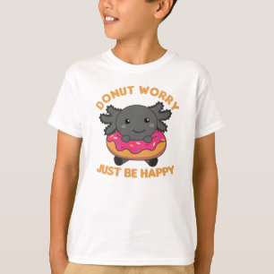 T-shirt Animaux Mignons Axolotl Drôle Dans Le Rose De Donu