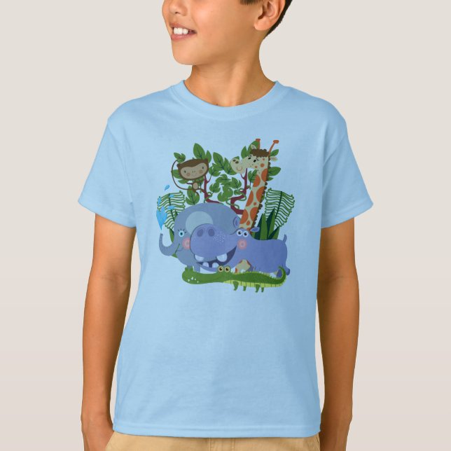 T-shirt Animaux mignons de safari (Devant)
