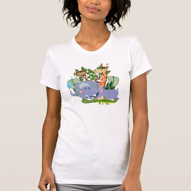 T-shirt Animaux mignons de safari (Devant)