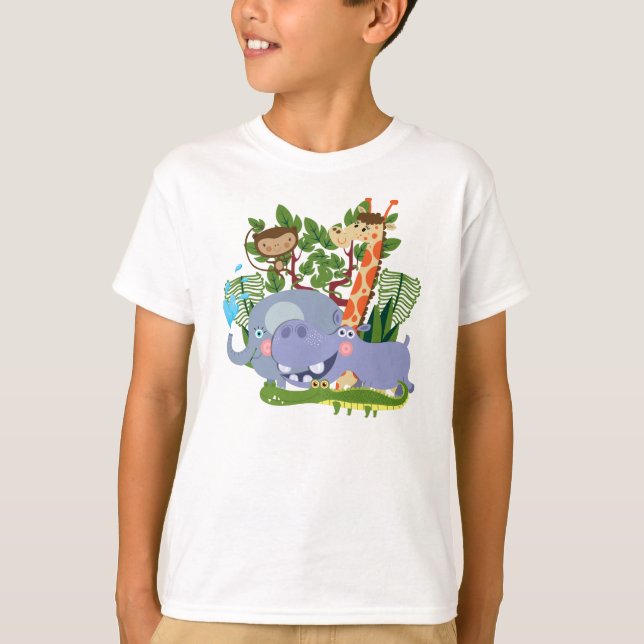 T-shirt Animaux mignons de safari (Devant)