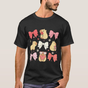 T-shirt Animaux mignons Kawaii et rubans coquette rose est