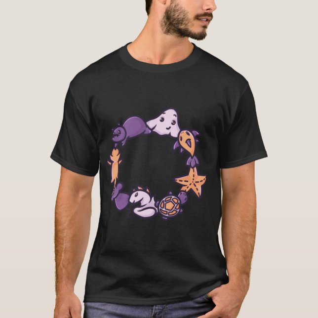 T-shirt Animaux Mignons Unis (Devant)