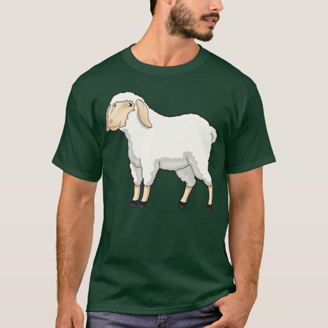T-shirt Animaux moutons rétro (Devant)