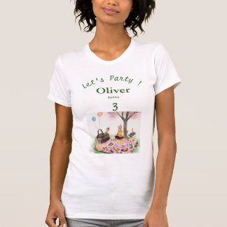 T-shirt Animaux personnalisés pour l'anniversaire des enfa