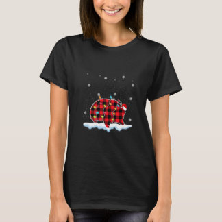 T-shirt Animaux porc-épic de Noël Chapeau de Père Noël Lum