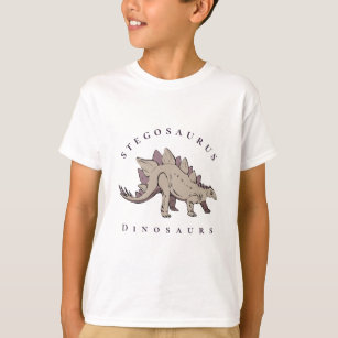 T-shirt Animaux préhistoriques Dinosaures Stegosaurus