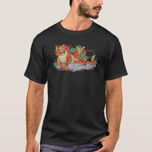 T-shirt Animaux sauvages Chat Predator Jungle Asiatique Ti
