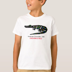 T-shirt Animaux sauvages - Crocodile -USA - Faune