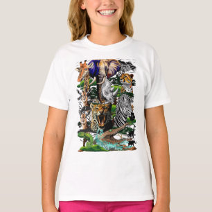 T-shirt Animaux sauvages de la Savane africaine