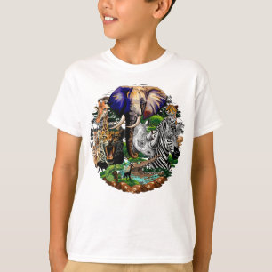T-shirt Animaux sauvages de la Savane africaine