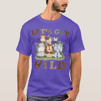 T-shirt Animaux sauvages de zoo garçons filles kawaii fill