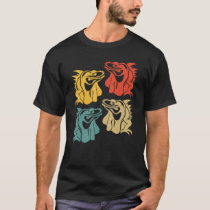 T-shirt Animaux sauvages Herpétologie Reptile Lizard Retro