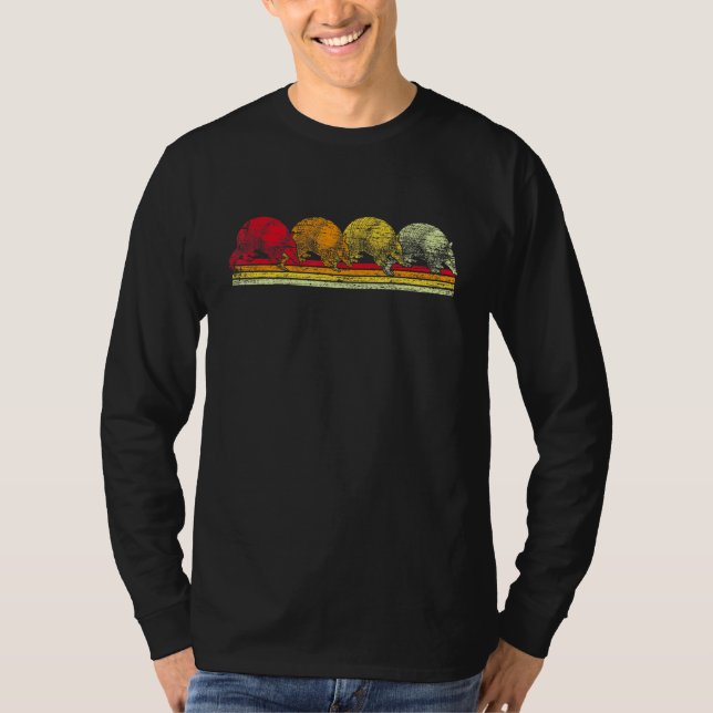 T-shirt Animaux sauvages Retro Armadillo (Devant)