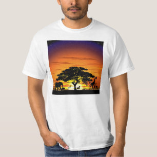 T-shirt Animaux sauvages sur Savannah Sunset