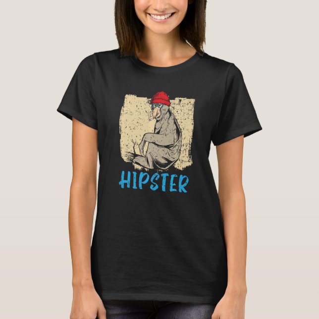 T-shirt Animaux sauvages Zookeeper Proboscis Singe Whisper (Devant)