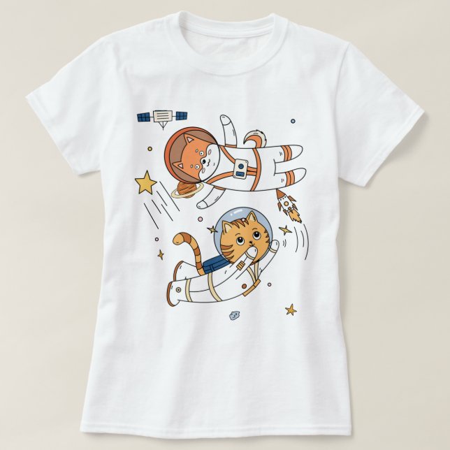 T-shirt Animaux spatiaux (Design devant)