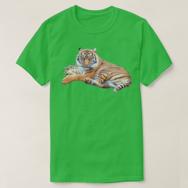 T-shirt animaux tigres nature (Design devant)
