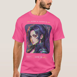 T-shirt Anime 8 bits japonais Cyberpunk Streetwear Art Tok
