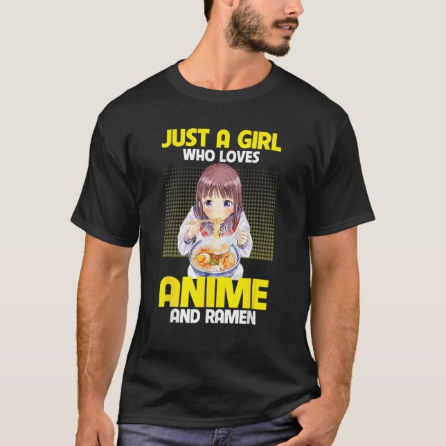 T-shirt Anime Art For Women Teen Girls Anime Merch Ramen A (Devant)