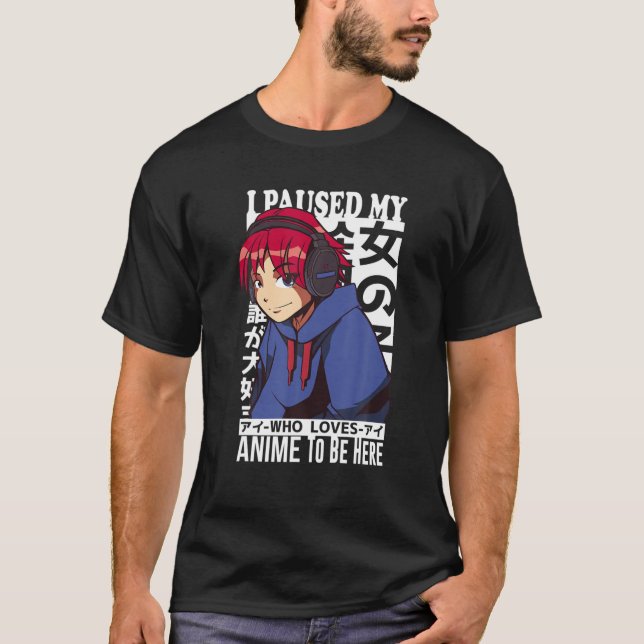 T-shirt Anime Art For Women Teen Girls Men Anime Merch Ani (Devant)